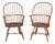 Pair of Late 20th Century d.r. Dimes Sack Back Windsor Arm Chairs Bench Made For Sale