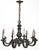Gothic Vintage Chandelier Verdigris Finish Eight Arm For Sale - Image 3 of 3