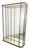Large Antique Metal Museum Display Cabinet with Curved Glass, 1890s For Sale
