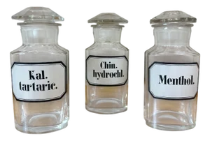 Medicine Jars, 1850s, Set of 3