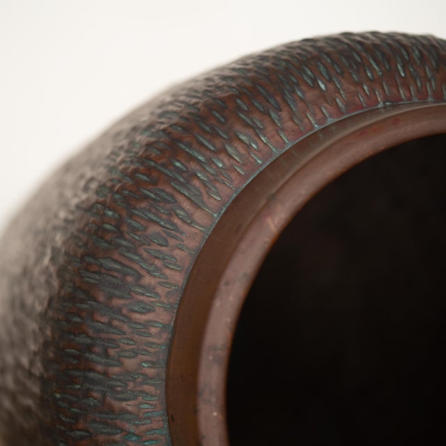 Vintage Brutalist Hammered Copper Umbrella Stand, 1970s For Sale - Image 16 of 18