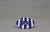 Blue and White Striped Ceramic Bowl from Solimene, in Flawless conditions. Designed 1970 to 1979 This piece has an...