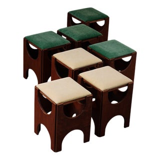 Modernist Stool from Charles Vandenhove, 1920s For Sale