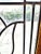 American Clear Beveled and Chip Glass Zink and Oak Framed Stained Glass Panel For Sale - Image 4 of 4