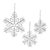 Elevate your holiday decor with the stunning Glittered Wire Snowflake Ornaments. Crafted from high-quality metal wire and...