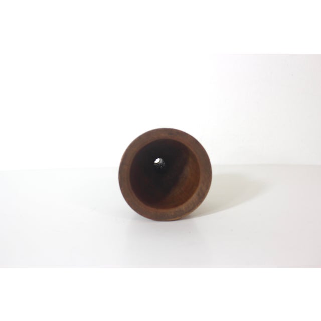 Vintage Turned Wood Kitchen Funnel For Sale - Image 4 of 8