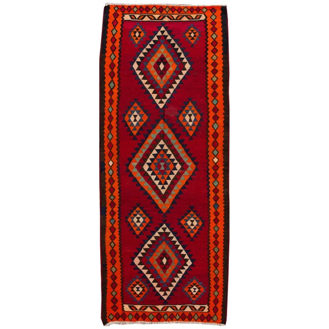 Mid-20th Century Vintage Kilim Rug 5' 2" X 12' 7'' For Sale - Image 13 of 13