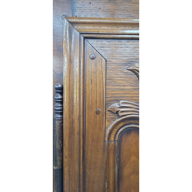 Art Nouveau Antique Fine Carved Signed French Wardrobe Armoire For Sale - Image 3 of 16