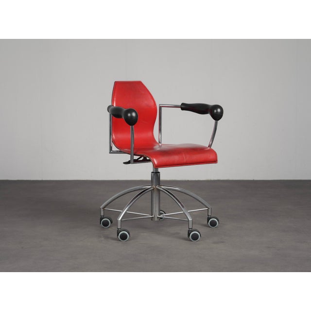 A distinctive fantôme office chair designed by french designer marie-christine dorner for montis in the 1990s. The chair...