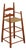 Antique Tiger Maple Childs Woven Seat High Chair For Sale