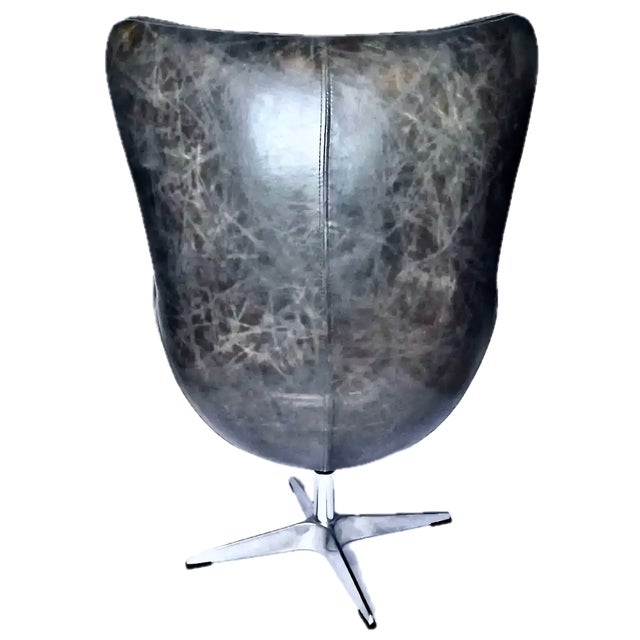 Vintage Mid-Century Modern Leather Chair For Sale In Atlanta - Image 6 of 8