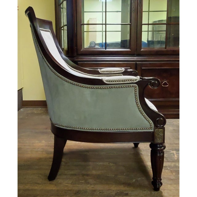 Thomasville Furniture Ernest Hemingway Anson Tufted & Leather Accent