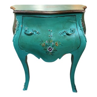 Painted Bombe Chest of Drawers For Sale