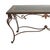 Italian Wrought Iron Framed Laminated Marble-Design Wood Console / Entry Table For Sale In New York - Image 6 of 9