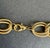 Metal Vintage 1980s Gold Tone Double Link Necklace Chunky Maximalist Textured Statement Chain 17" For Sale - Image 7 of 8