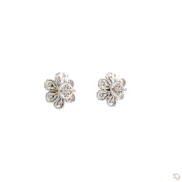 Early 21st Century 5.38 Carat Briolette Diamond Gold Earrings, Pair For Sale - Image 5 of 9