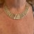 1990s Cartier Penelope Diamond Double C Three Row Yellow Gold Necklace For Sale - Image 16 of 17
