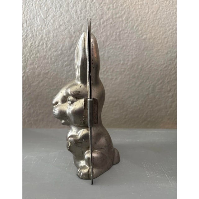 2-Piece Metal 3d Rabbit Bunny Chocolate Candy Mold No. 286 Easter Decor Vintage For Sale - Image 4 of 12