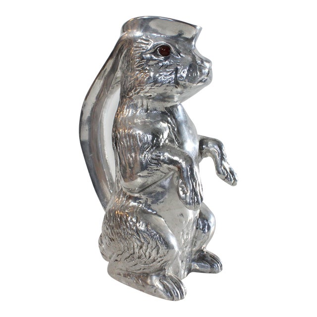 Vintage 1970's Arthur Court Aluminum Rabbit Pitcher Chairish