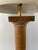 Vintage Italian Wood Architectural Column Floor Lamp With Brass Finial For Sale - Image 4 of 11