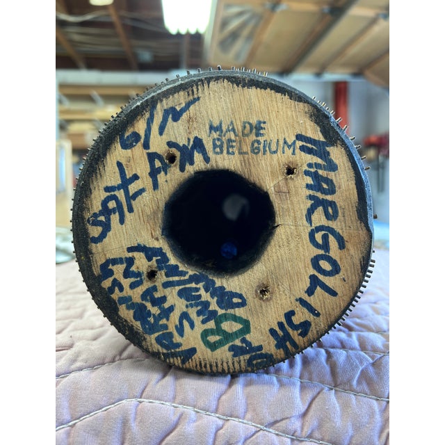 19th Century Belgian Wallpaper Printing Roller Lamp For Sale - Image 14 of 14