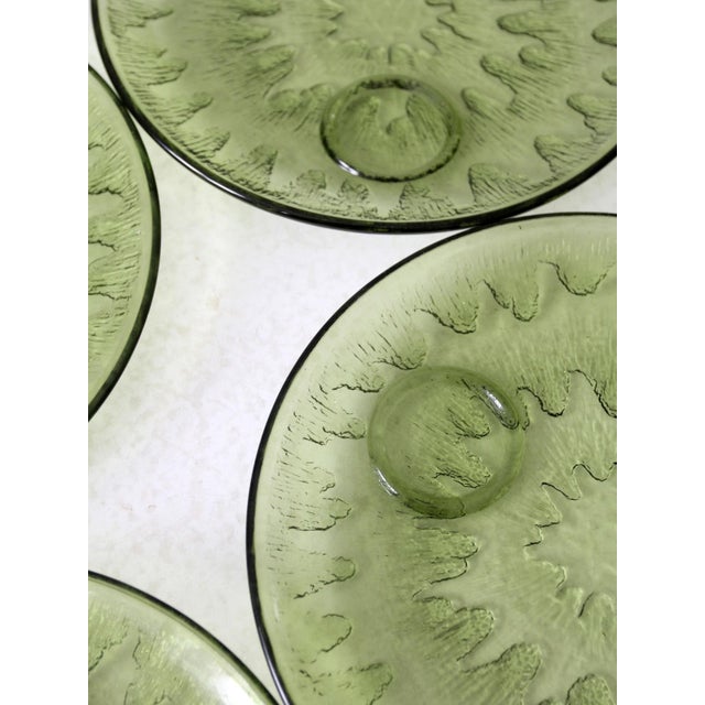Vintage 70s Indiana Glass Sunburst Snack Set For Sale - Image 12 of 12