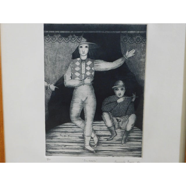 Contemporary Laurencia Evans 'En Escena' Framed Engraving For Sale - Image 3 of 13