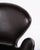 Metal Swan Chair in Dark Brown Leather by Arne Jacobsen and Fritz Hansen, 2007 For Sale - Image 7 of 14