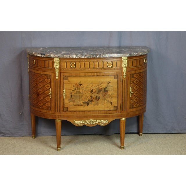 Vintage Half Moon Dresser, 1940s For Sale - Image 6 of 14