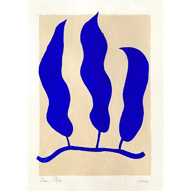 Contemporary Abstract Gouache Original Painting For Sale