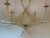 Original Retail $3290, stylish Currey & Co. Modern Silver Finished Firebird Chandelier, octagonal crystal design, showroom...