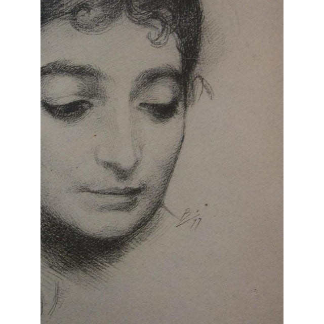 Modern Félix Bracquemond, Portrait, 1897, Lithograph For Sale - Image 3 of 7