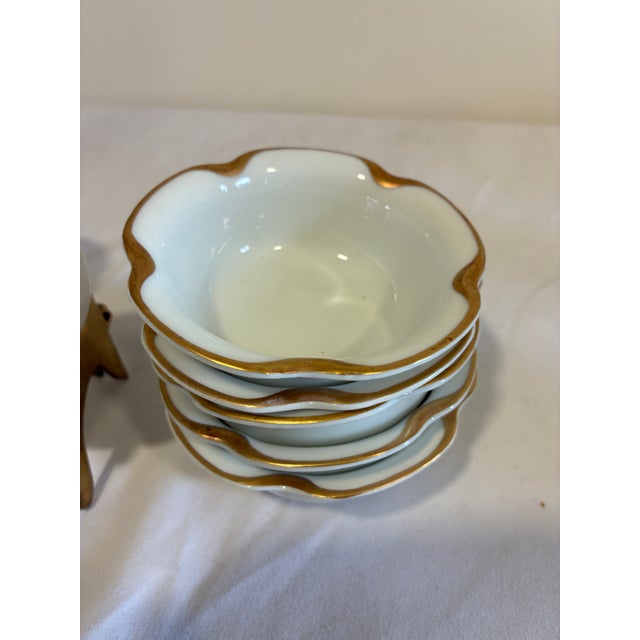 Vintage Haviland & Co. Limoges Gold Rim Sauce Dishes, Set of 11, France For Sale In Oklahoma City - Image 6 of 10