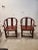 Wonderful Pair of Chinese Red Ming Chairs A Pair sold as found with a rich red painted finish.