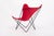 Red Vintage Mid Century Red Butterfly Canvas and Metal Chair by Knoll, 1970s For Sale - Image 8 of 10