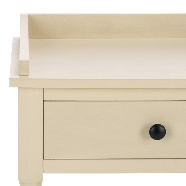 Spritely Home Astroth Accent Table in Sand For Sale - Image 4 of 9