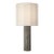 Anne-Marie Barton by Visual Comfort Signature Fumar 29" Table Lamp in Ridged Graphite with Bouclé Shade For Sale