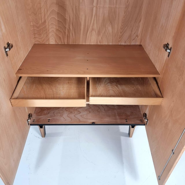 Vintage Wardrobe in Beech, 1970s For Sale - Image 11 of 14