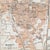 Antique French map of the riverfront city of Nancy, France. Meurthe River is on the upper and lower right hand side....