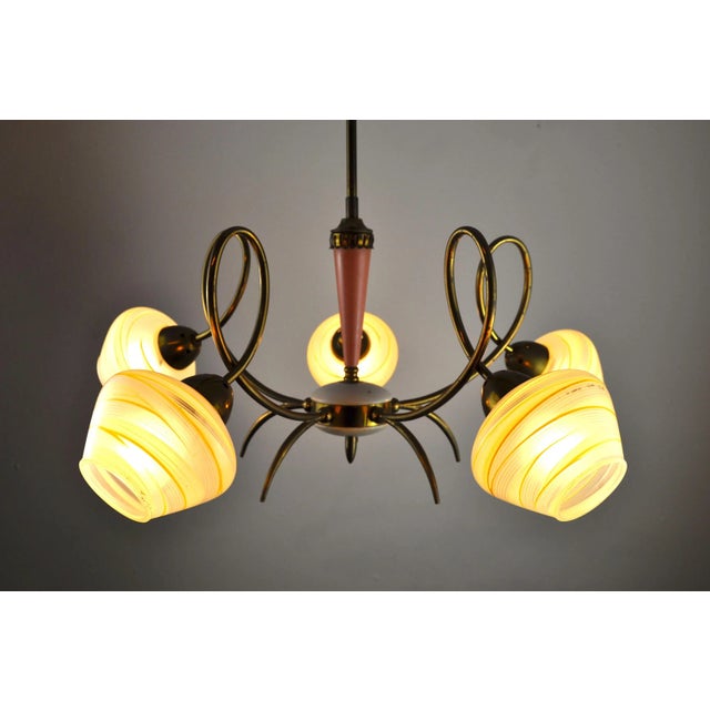 Mid-Century Sputnik Ceiling Lamp For Sale - Image 6 of 11