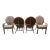 4 Bamboo Rattan Dining Chairs For Sale
