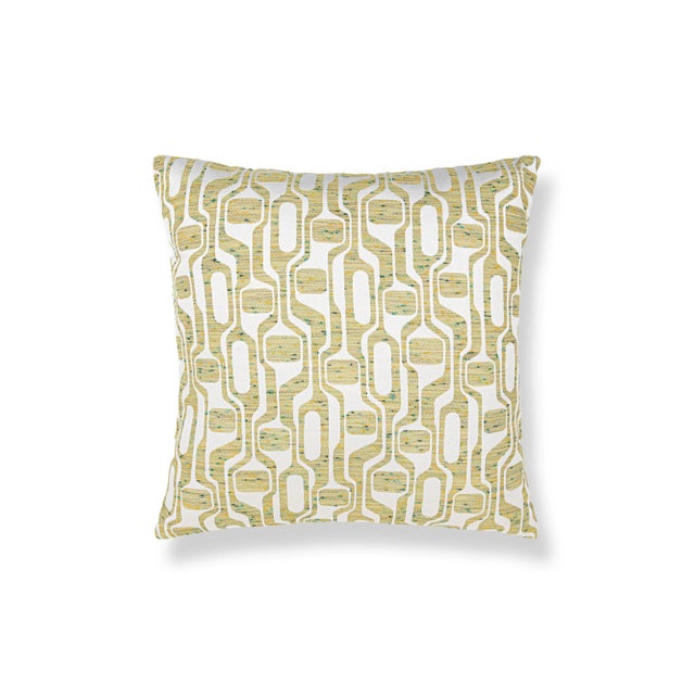 Contemporary The House Of Scalamandré Telly Square Pillow In Keylime For Sale - Image 3 of 3