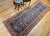 Antique Persian Farahan Sarouk Runner, Hand-Knotted Wool, All-Over Geometric Pattern, Navy & Rust, 4x10 For Sale - Image 4 of 16