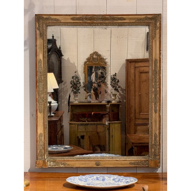 Traditional 19th Century French Empire Painted Mirror For Sale - Image 3 of 6