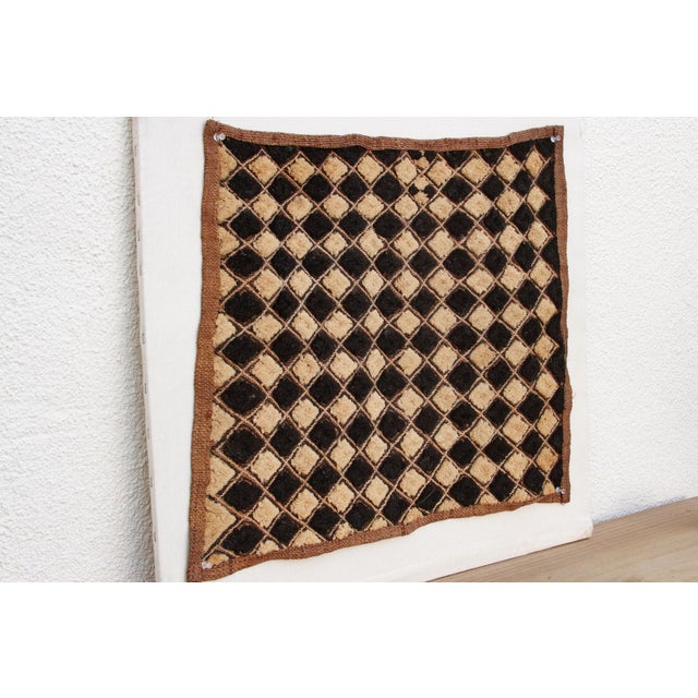 1960s Labyrinth African Kuba Cloth Panel For Sale - Image 5 of 7