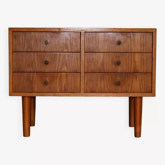 Brown Vintage Scandinavian Chest of Drawers For Sale - Image 8 of 8