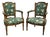 Louis XVI Style Beechwood Armchairs, 1800s, Set of 2 For Sale