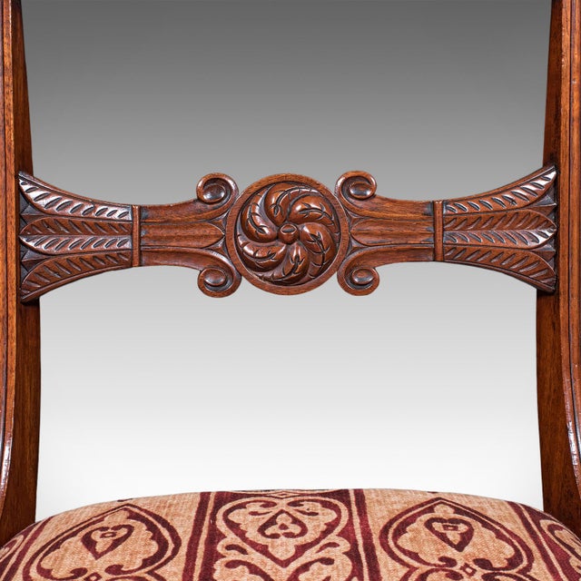 Pair of Antique Hall Chairs, English, Reception Seat, Morning Room, William IV For Sale - Image 11 of 12