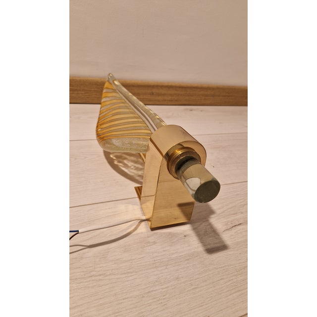 1990s Large Wall Lights in Brass and Murano Glass, 1990s, Set of 2 For Sale - Image 5 of 18