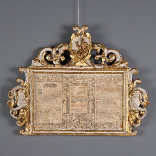 Cantagloria in Carved, Lacquered and Gilded Wood For Sale - Image 10 of 10